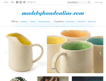 Tablet Screenshot of madebyhandonline.com